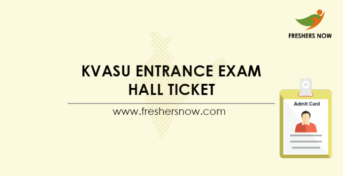 KVASU-Entrance-Exam-Hall-Ticket