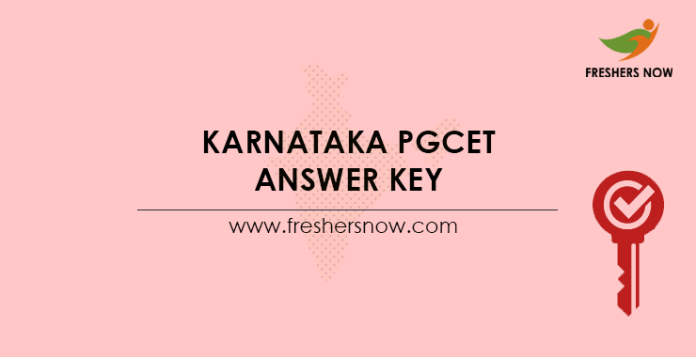 Karnataka PGCET Answer Key