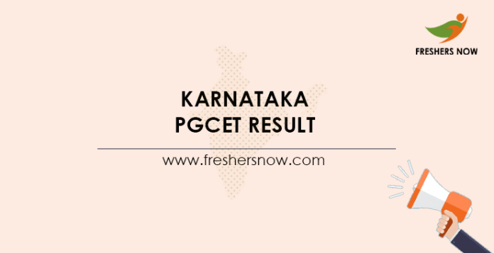 Karnataka PGCET Result