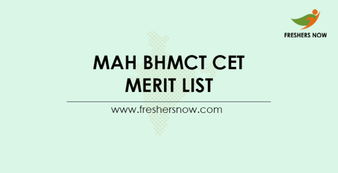 MAH BHMCT CET Merit List