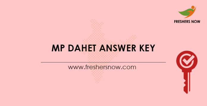 MP DAHET Answer Key