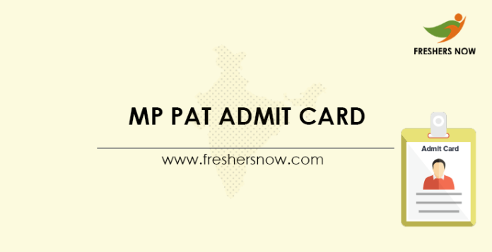 MP PAT Admit Card