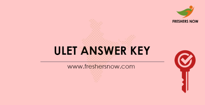 ULET Answer Key