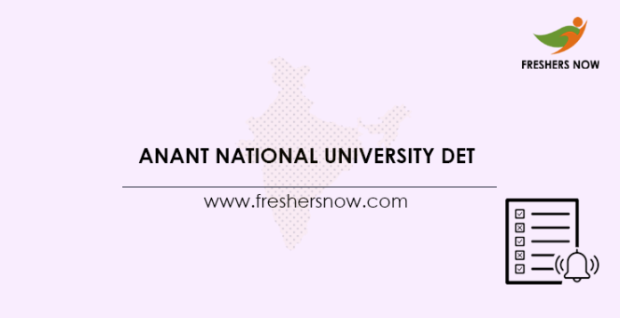 Anant National University DET