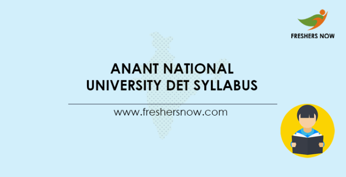 Anant National University DET Syllabus