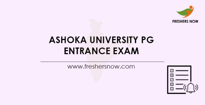 Ashoka University PG Entrance Exam