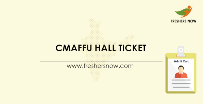 CMAFFU Hall Ticket