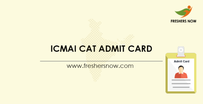 ICMAI CAT Admit Card