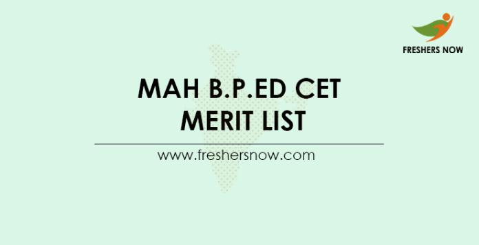 MAH-B.P.Ed-CET-Merit-List