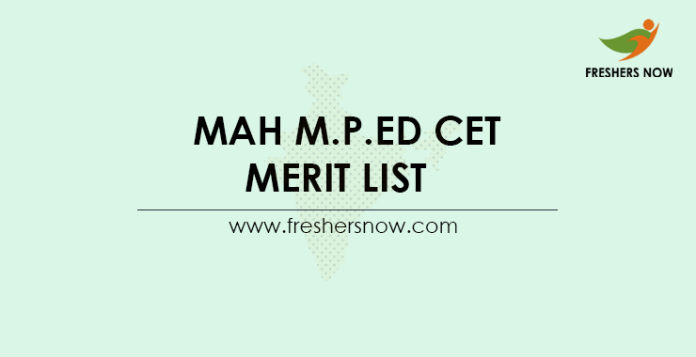 MAH-M.P.Ed-CET-Merit-List