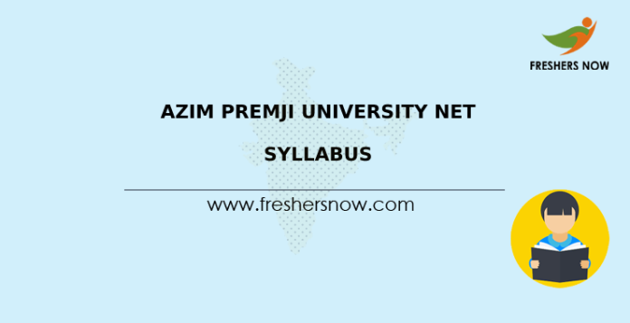 Azim Premji University NET Syllabus