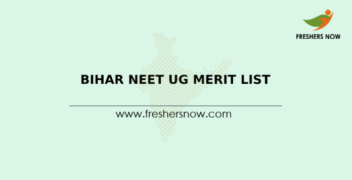 Bihar NEET UG Merit List