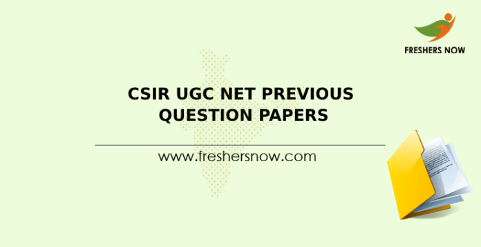 CSIR UGC NET Previous Question Papers