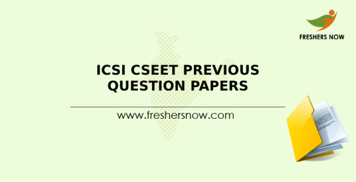 ICSI CSEET Previous Questions Papers