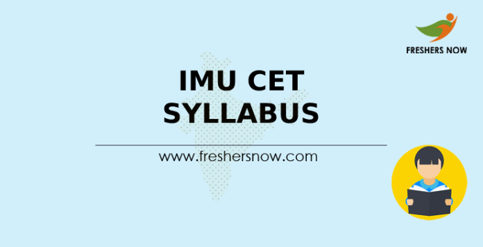 IMU CET Syllabus