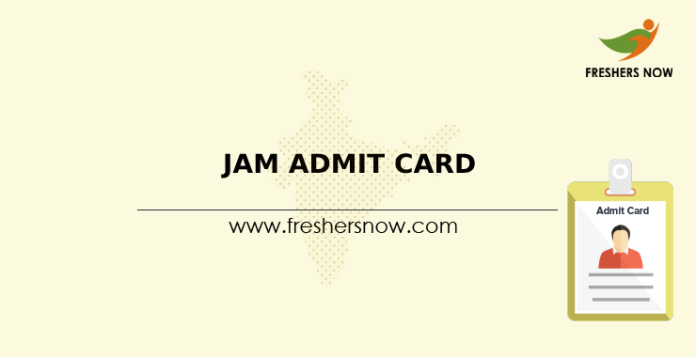 JAM Admit Card