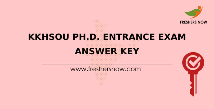 KKHSOU Ph.D. Entrance Exam Answer Key