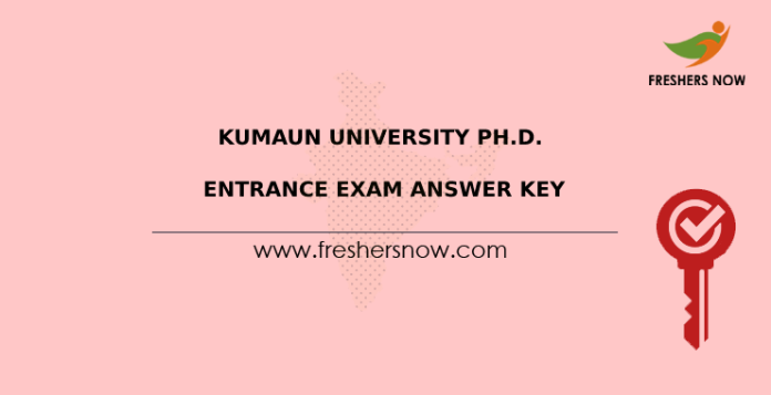 Kumaun University Ph.D. Entrance Exam Answer Key