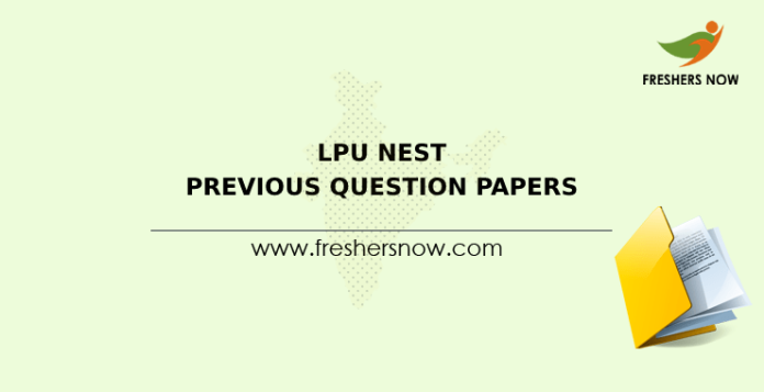 LPU NEST Previous Question Papers