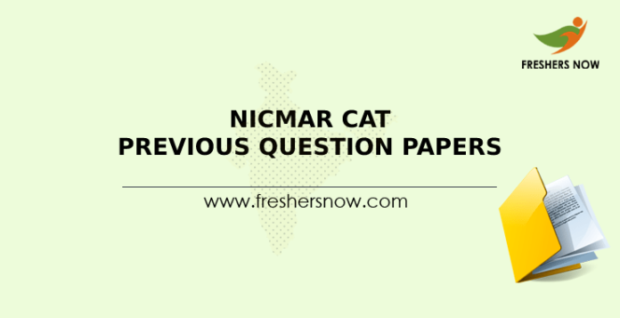 NICMAR CAT Previous Question Papers