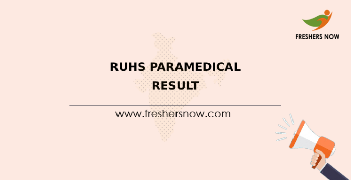 RUHS Paramedical Result