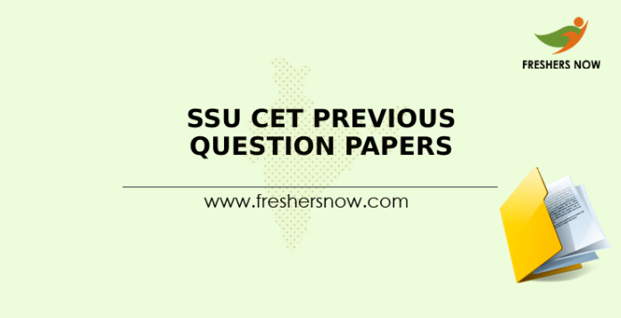 SSU CET Previous Question Papers