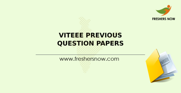 VITEEE Previous Question Papers