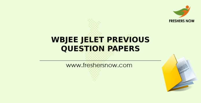 WBJEE JELET Previous Question Papers