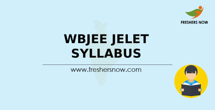 WBJEE JELET Syllabus