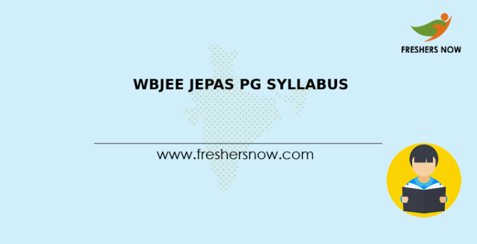 WBJEE JEPAS PG Syllabus