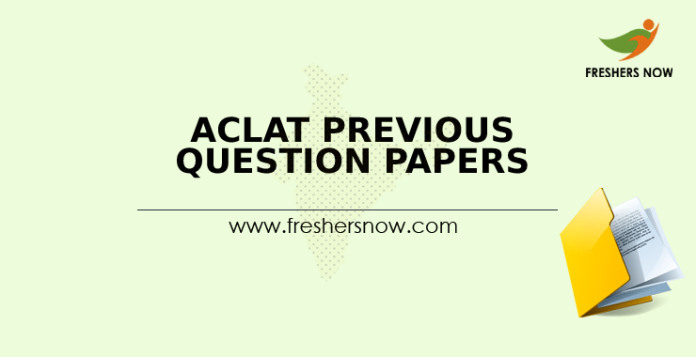 ACLAT Previous Question Papers