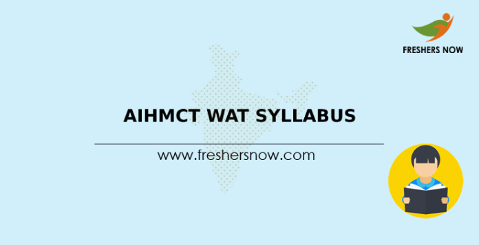 AIHMCT WAT Syllabus