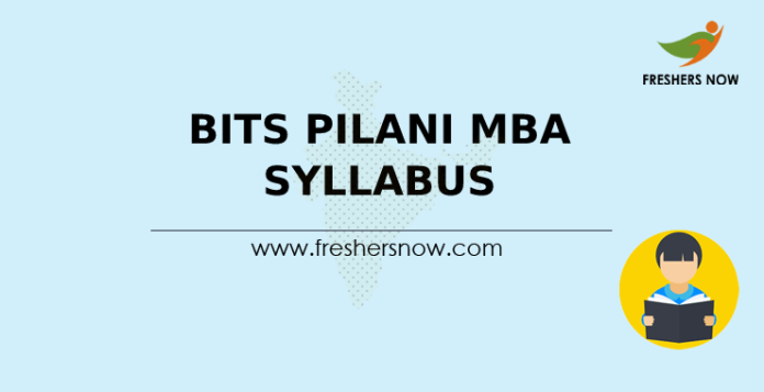 BITS Pilani MBA Syllabus