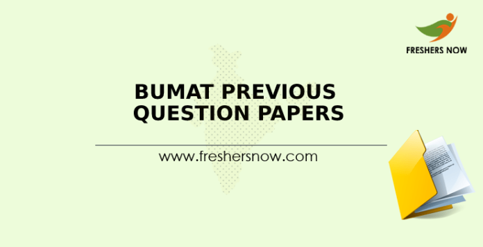 BUMAT Previous Question Papers