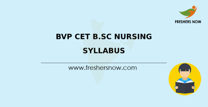 BVP CET B.Sc Nursing Syllabus