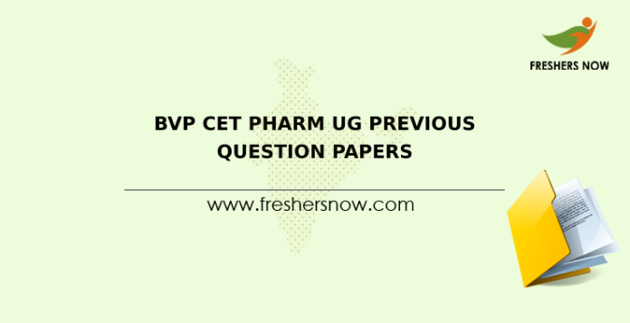 BVP CET PHARM UG Previous Question Papers