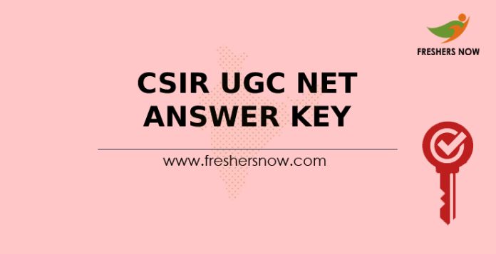 CSIR UGC NET Answer Key