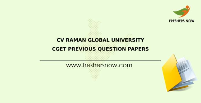 CV Raman Global University CGET Previous Question Papers