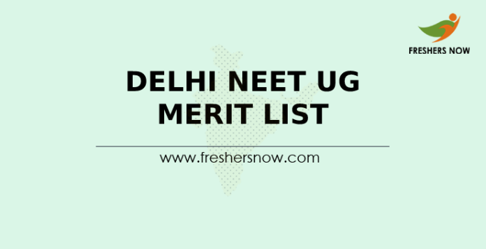 Delhi NEET UG Merit List