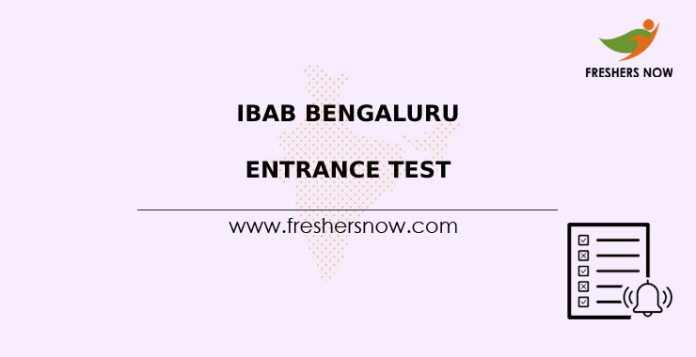 IBAB Bengaluru Entrance Test