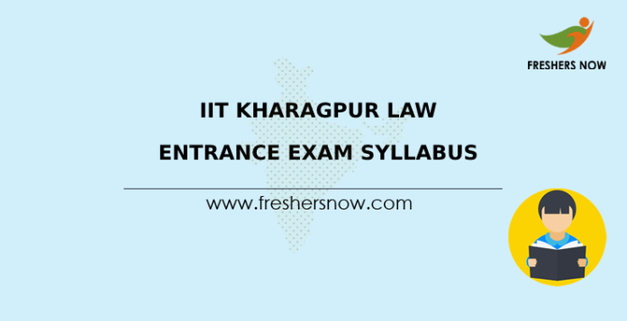 IIT Kharagpur Law Entrance Exam Syllabus