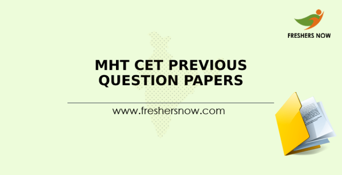 MHT CET Previous Question Papers