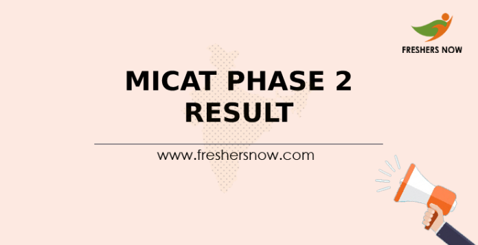 MICAT Phase 2 Result