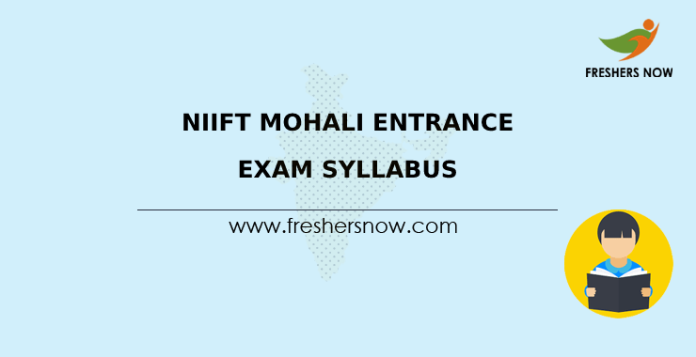 NIIFT Mohali Entrance Exam Syllabus