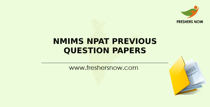 NMIMS NPAT Previous Question Papers