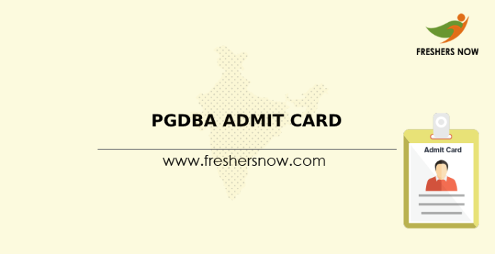 PGDBA Admit Card