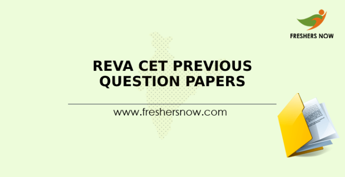 REVA CET Previous Question Papers