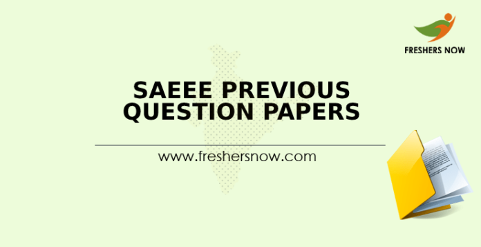 SAEEE Previous Question Papers