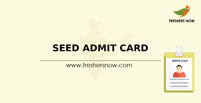 SEED Admit Card