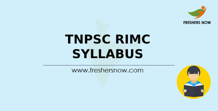 TNPSC RIMC Syllabus